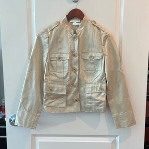 Banana Republic Gold Jacket Size 4 Petite